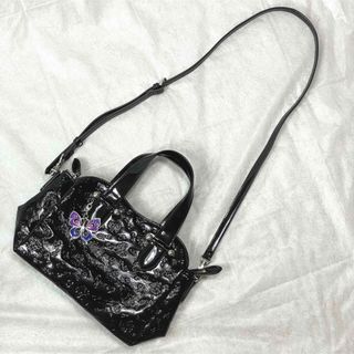 美品 ANNA SUI エリス 2way トートバッグ バタフライチャーム