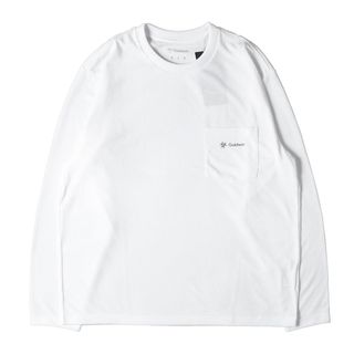 GOLDWIN ゴールドウイン Tシャツ サイズ:M ビッグ ロゴ ロングスリーブ ポケット クルーネック Tシャツ 長袖 BIG LOGO L/S PKT T GM42147P カットソー ロンT 21SS ホワイト 白 トップス カットソー ブランド シンプル カジュアル 【メンズ】