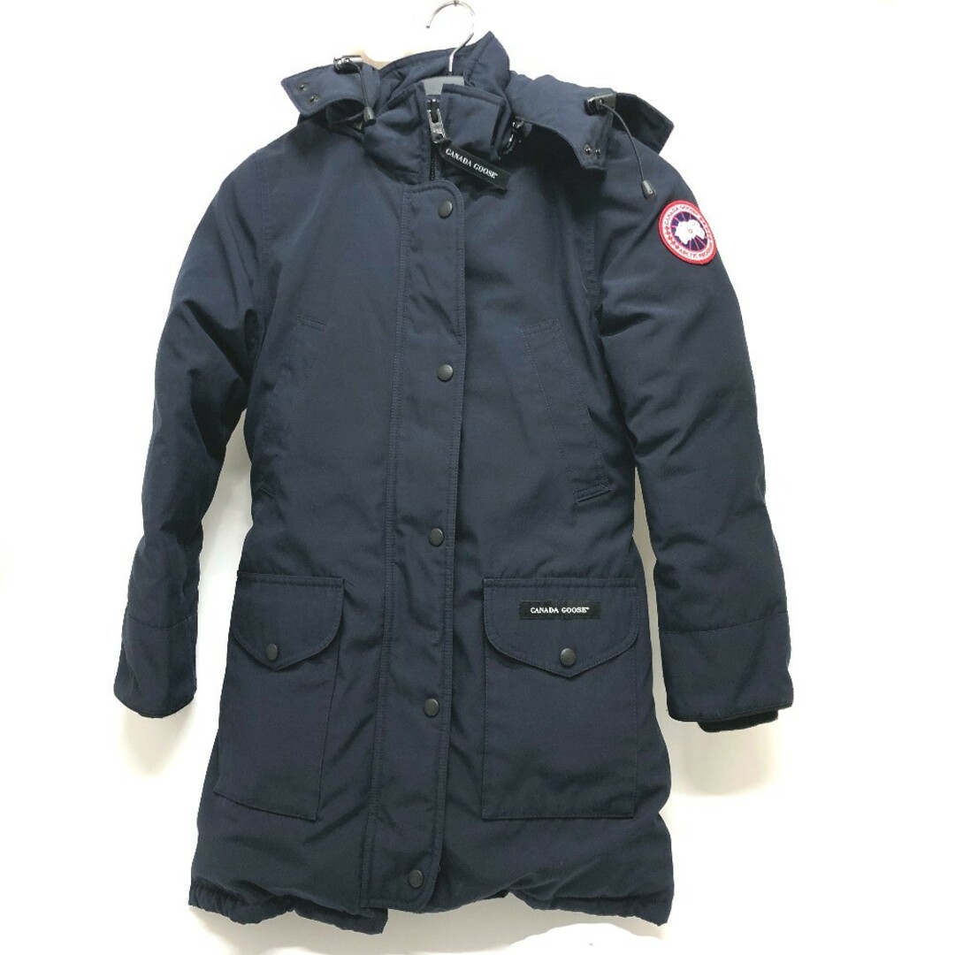 CANADA GOOSE(カナダグース)のカナダグース CANADA GOOSE トリリウムパーカー 6550LA ファー フード アウター ダウンジャケット ポリエステル ネイビー レディースのジャケット/アウター(ダウンジャケット)の商品写真