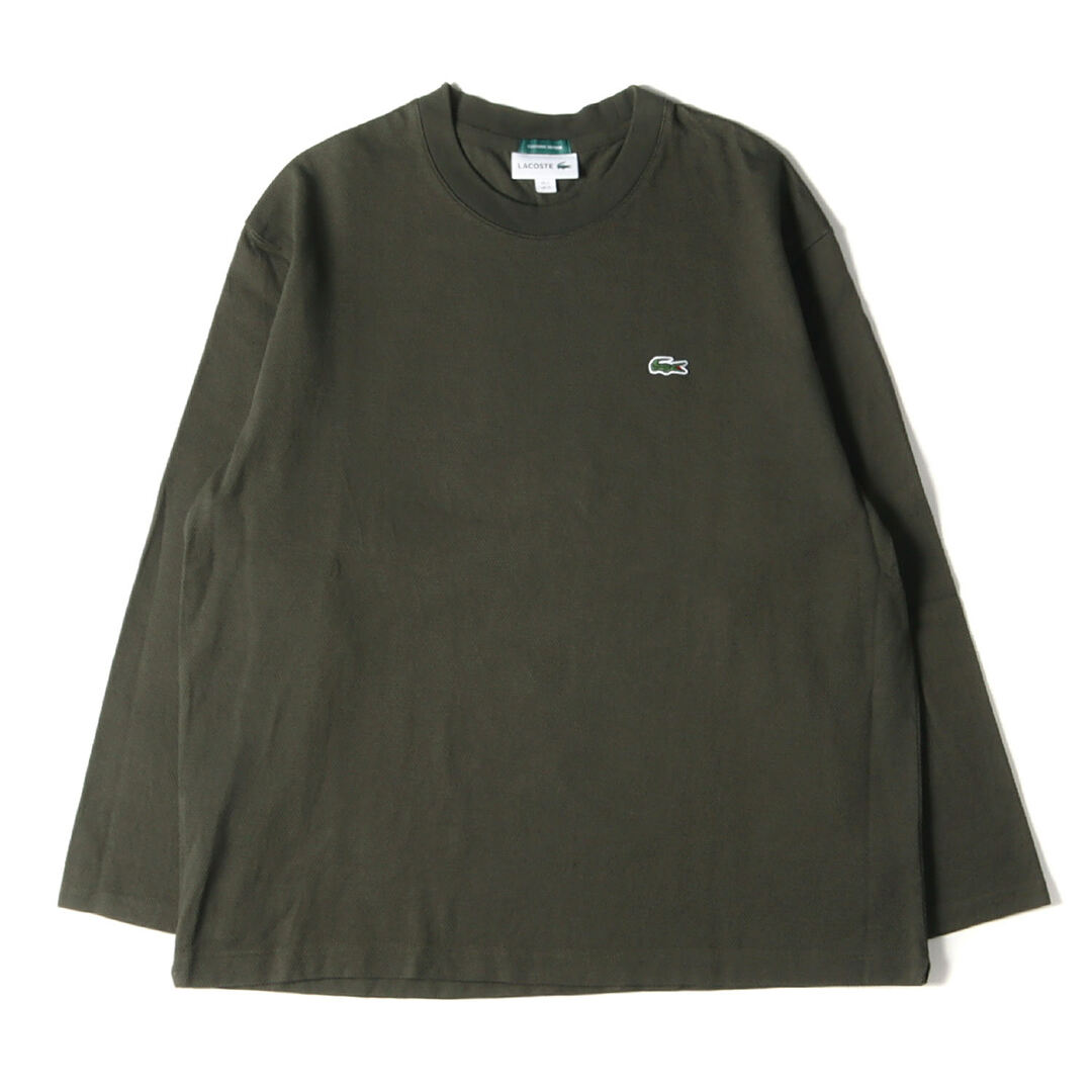 メンズLACOSTE ラコステ カットソー サイズ:M JOURNAL STANDARD 別注 ワニワッペン 鹿の子  TH211PL ロングスリーブ Tシャツ 長袖 ロンT EXCLUSIVE EDITION トップス シンプル ブランド【メンズ】