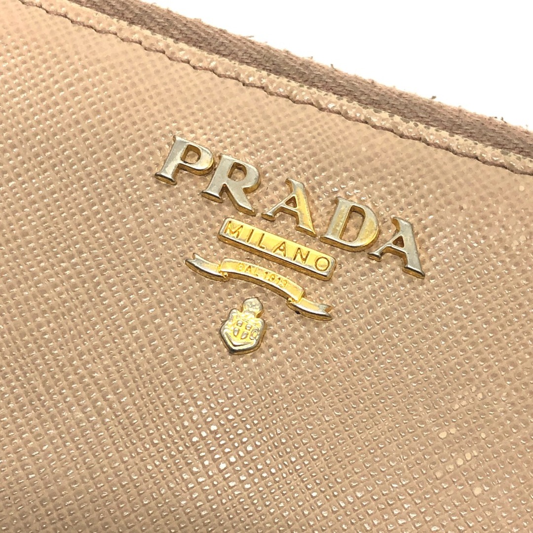 PRADA - プラダ PRADA ロゴ 財布 ラウンドファスナー 長財布 レザー