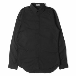 ディオールオム(DIOR HOMME)のDior HOMME ディオールオム シャツ サイズ:39 オブリーク ジャガード フライフロント ドレス シャツ Oblique Cotton Jacquard Shirt 013C502A4743 現行モデル トップス カジュアルシャツ 長袖 比翼仕立て ブラック 黒 イタリア製 【メンズ】【中古】(シャツ)