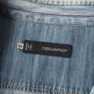 未使用 DSQUARED2 定番 デニムシャツ 長袖 ボタンシャツ 48 L