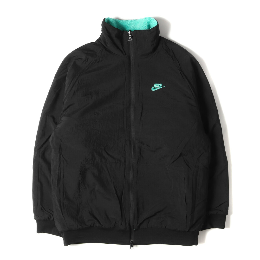 NIKE ナイキ ジャケット サイズ:XL ビッグスウッシュ リバーシブル ボア ジャケット BIG SWOOSH BOA JACKET 19AW ジェイド ブラック アウター ブルゾン スポーツウェア カジュアル ストリート ブランド【メンズ】 2