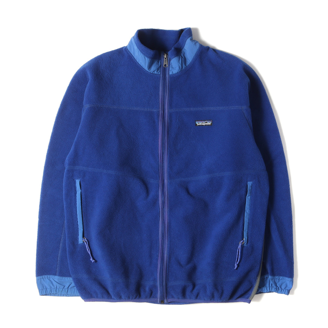 Patagonia パタゴニア ジャケット サイズ:XL 90s パーシャル エクリプス フリース ジャケット アメリカ製 ブルー 青 アウター  ブルゾン アウトドア ヴィンテージ ブランド 古着【メンズ】【中古】 | フリマアプリ ラクマ