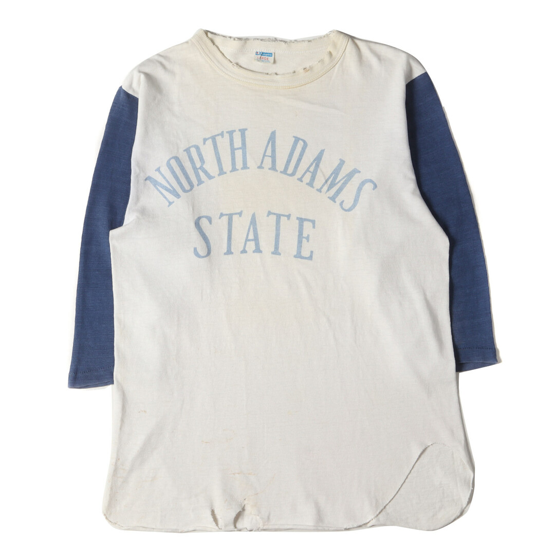 Champion チャンピオン Tシャツ サイズ:L 70s バータグ 染み込み ...