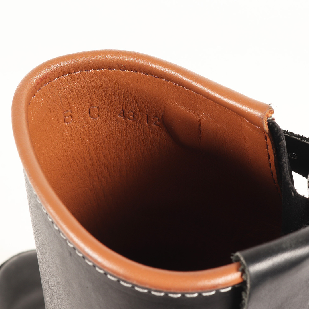 Wesco ウエスコ サイズ:24.0cm カスタム ボス レザー&ラフアウト コンビ エンジニア ブーツ Custom Boss ブラック 黒 US6 C シューズ 靴 ワーク アメカジ ブランド 【メンズ】