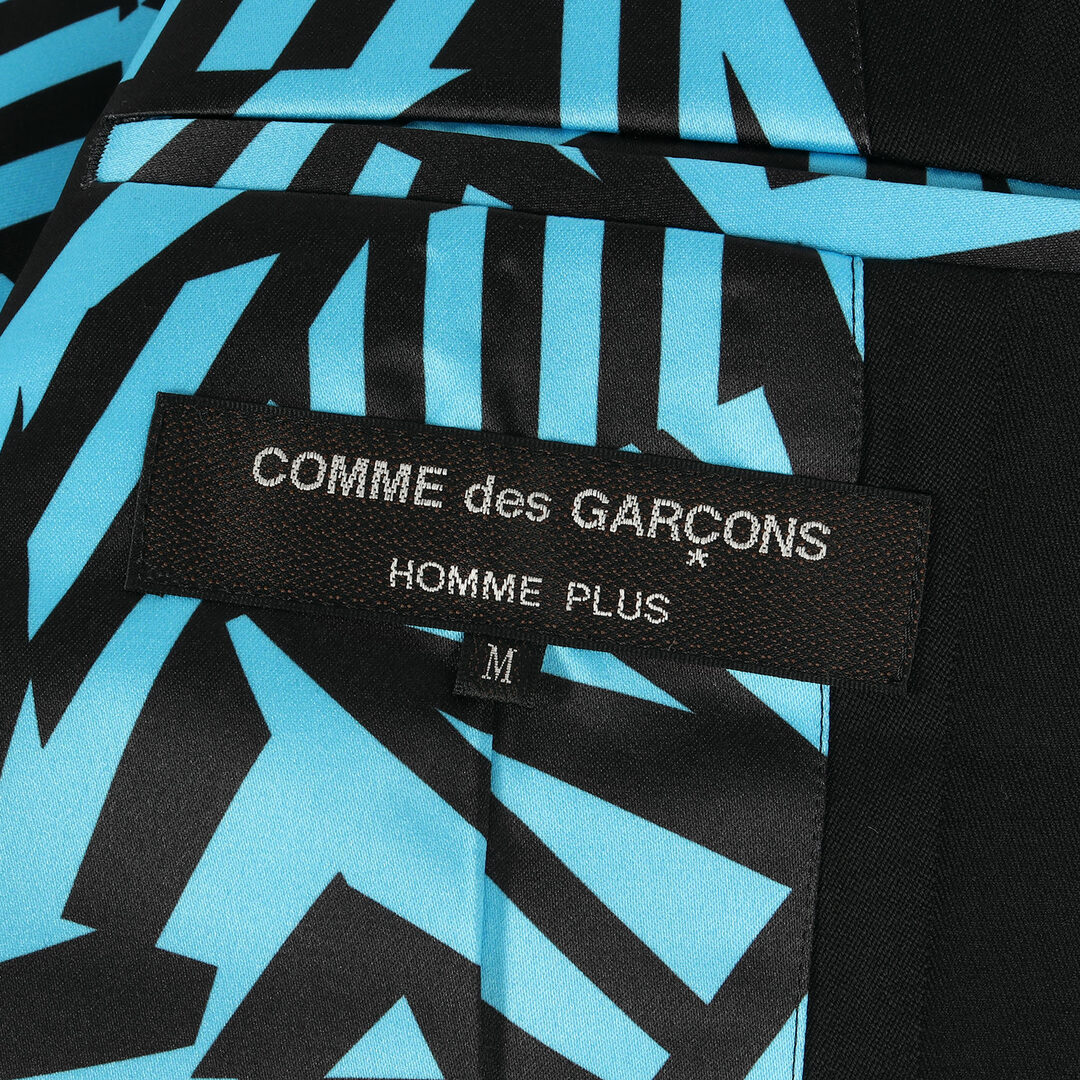 COMME des GARCONS(コムデギャルソン)のCOMME des GARCONS コムデギャルソン ジャケット サイズ:M 23SS ジオメトリックスリーブ レイヤード ストライプ ウール ロング 3B テーラードジャケット PK-J034 アウター チェスター コート 変型 HOMME PLUS オムプリュス ブラック 【メンズ】 メンズのジャケット/アウター(テーラードジャケット)の商品写真