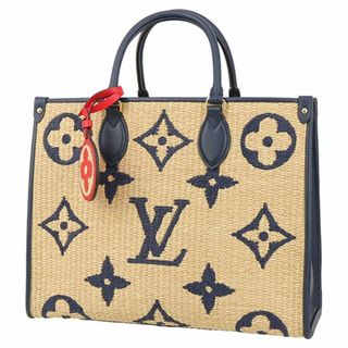 ルイヴィトン(LOUIS VUITTON)のルイヴィトン トートバッグ ショルダーバッグ レディース オンザゴー MM ラフィア 新品 h-g998(ショルダーバッグ)