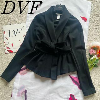 ダイアンフォンファステンバーグ(DIANE von FURSTENBERG)の【美品】DIANEvonFURSTENBERG ベルテッドジャケット 4 L(テーラードジャケット)