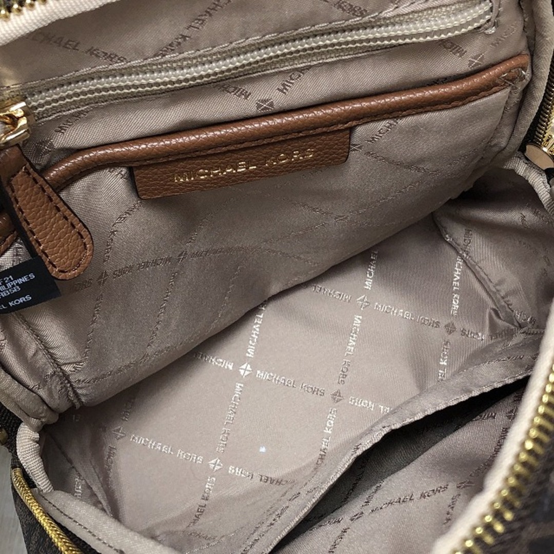 Michael Kors(マイケルコース)のマイケルコース(MICHAEL KORS) 35T0GERB5B ERIN SM CONV BACKPACK エリン シグネチャー スモール コンバーチブル バックパック リュックサック/バックパック レディース (カラー：ブラウン系) 【SAランク】【中古】 レディースのバッグ(リュック/バックパック)の商品写真