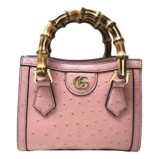 グッチ(Gucci)のグッチ(GUCCI) 655661 ダイアナ 2WAY ミニトート ハンドバッグ ショルダーバッグ レディース (カラー：ピンク系) 【Aランク】【中古】(ハンドバッグ)