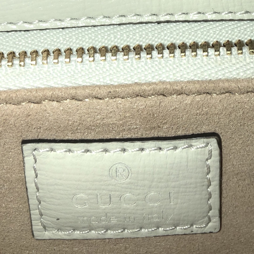 Gucci(グッチ)のGUCCI ホースビット 1955 ショルダーバッグ GG柄　ホワイトレザー レディースのバッグ(ショルダーバッグ)の商品写真