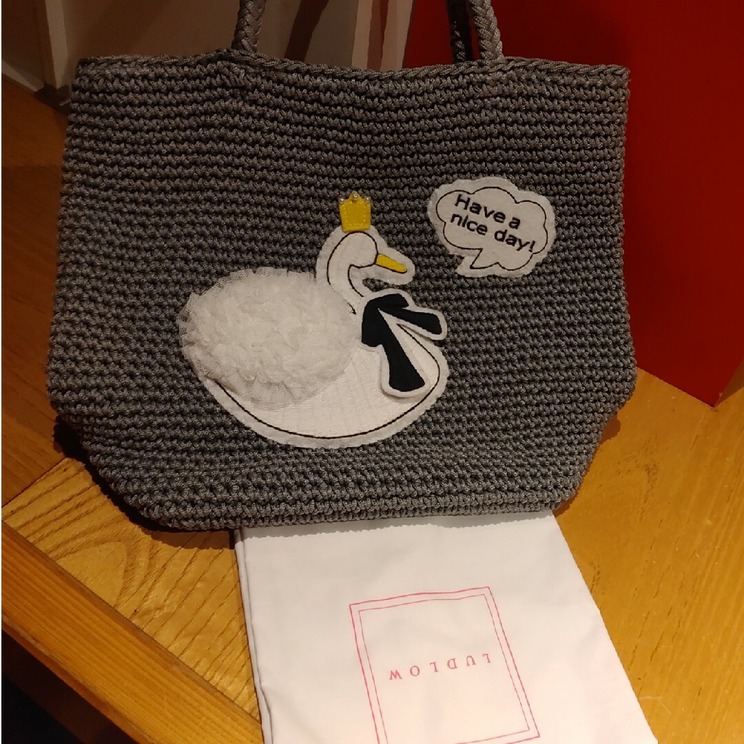 LUDLOW - ラドロー スワン LUDLOW ラドローコードバッグ カゴバックの