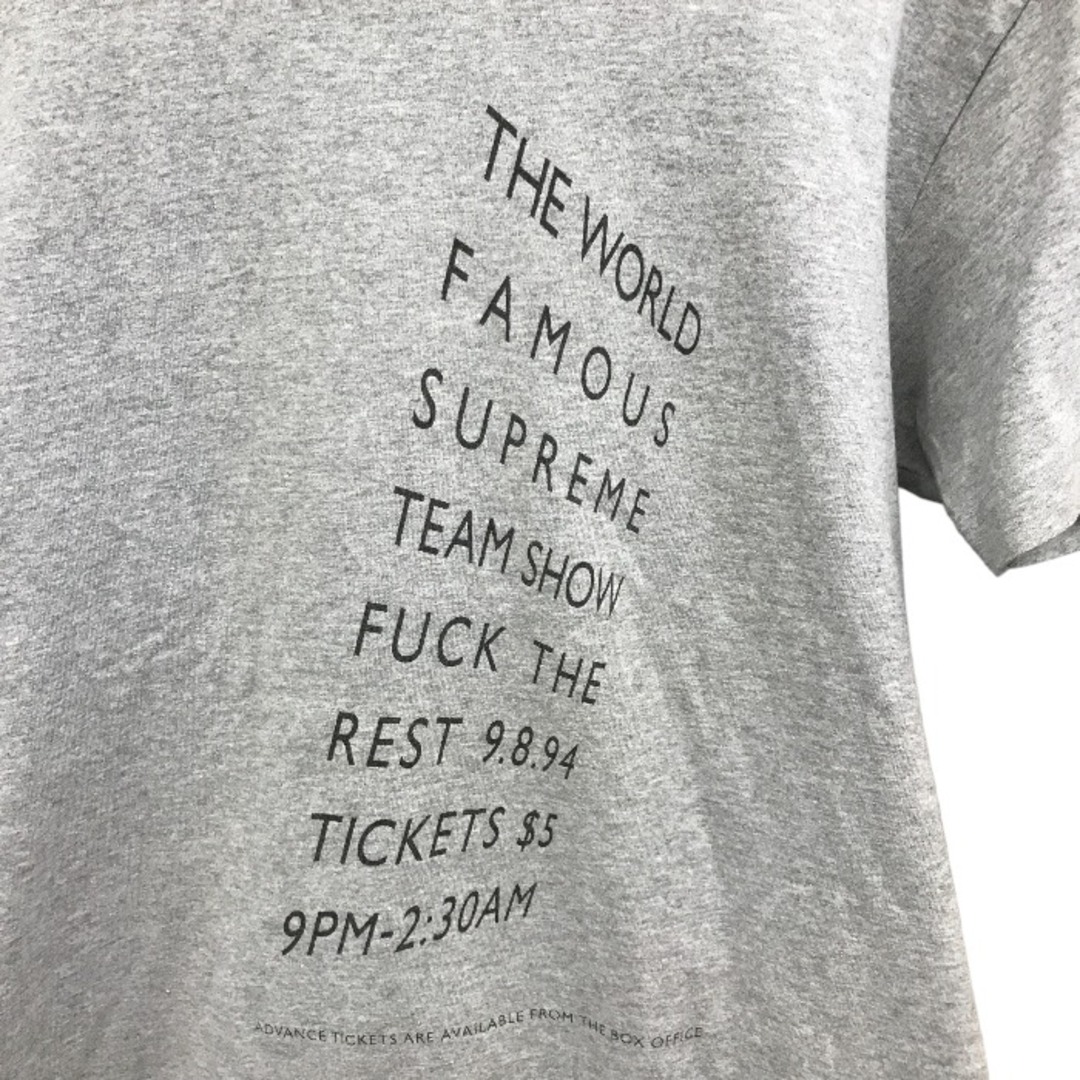 Supreme - Supreme シュプリーム 半袖 Tシャツ メンズ M グレー
