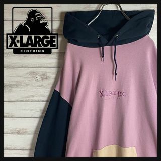 エクストララージ(XLARGE)の【センター刺繍ロゴ】エクストララージ　パーカー　プルオーバー　マルチカラー　人気(パーカー)