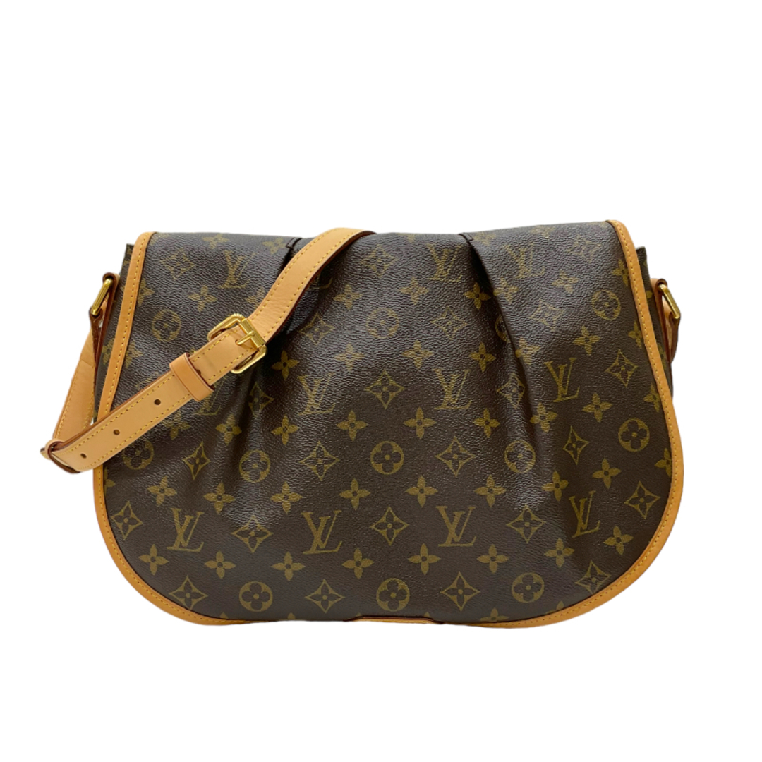 ルイ・ヴィトン LOUIS VUITTON メニルモンタンMM M40473 ブラウン モノグラム・キャンバス/レザー レディース ショルダーバッグ