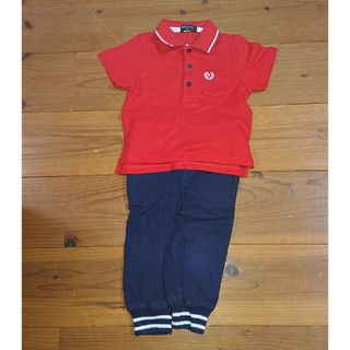 コムサイズム(COMME CA ISM)の男の子上下セット コムサイズム ポロシャツ  babyGap パンツ(Tシャツ/カットソー)