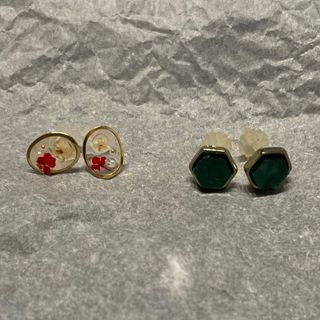 ピアス　2点セット(ピアス(両耳用))