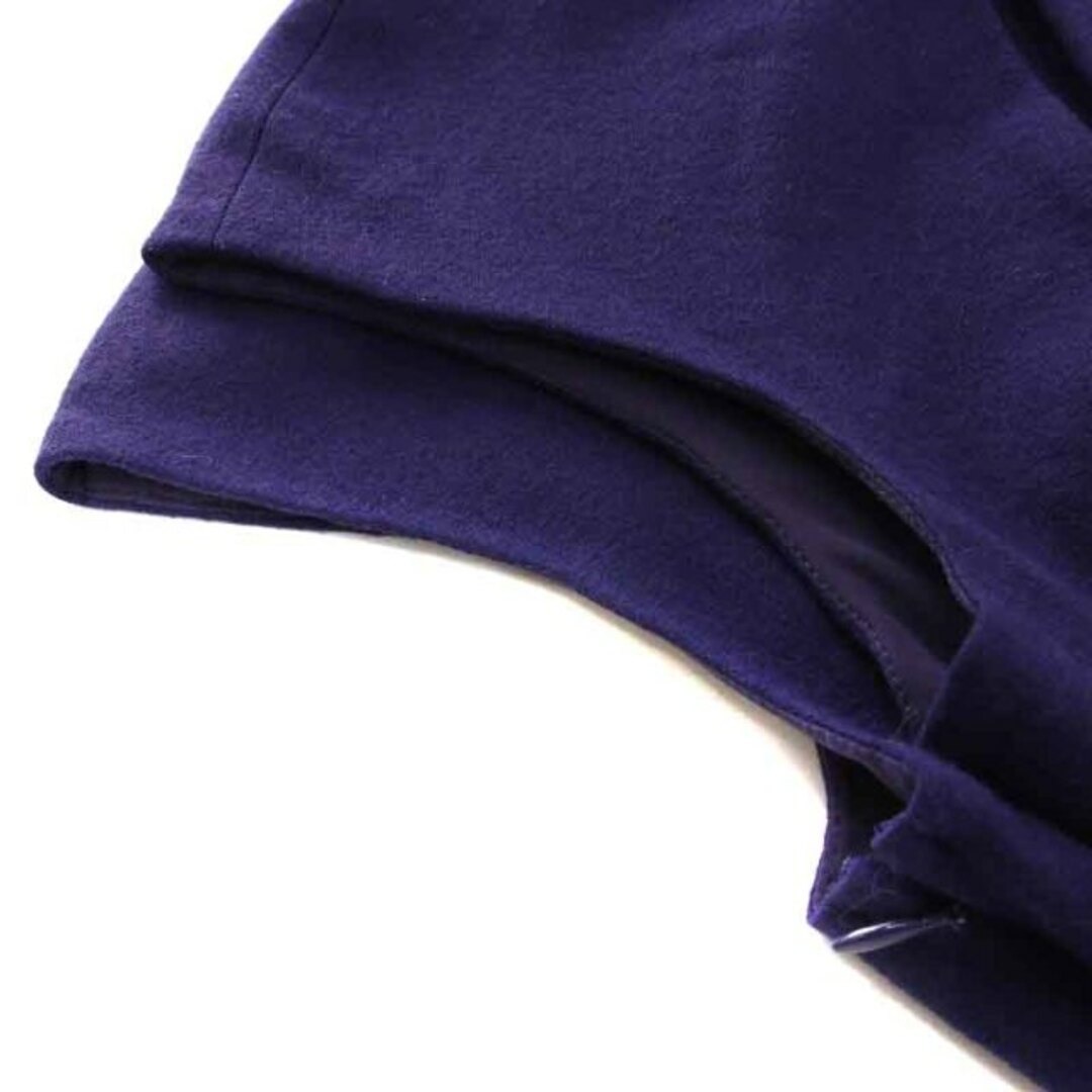 VIVIENNE TAM(ヴィヴィアンタム)のヴィヴィアンタム ワンピース ひざ丈 切替 フレンチスリーブ 0 S 紫 黒 レディースのワンピース(ひざ丈ワンピース)の商品写真