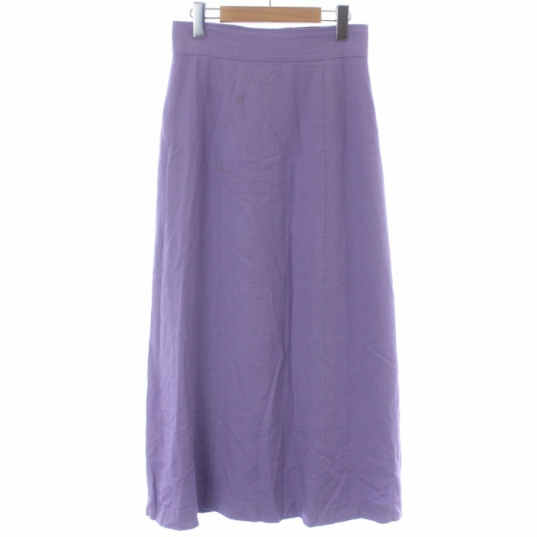 Spick & Span(スピックアンドスパン)のスピック&スパン U フレアスカート マキシ ロング 38 M 紫 パープル レディースのスカート(ロングスカート)の商品写真