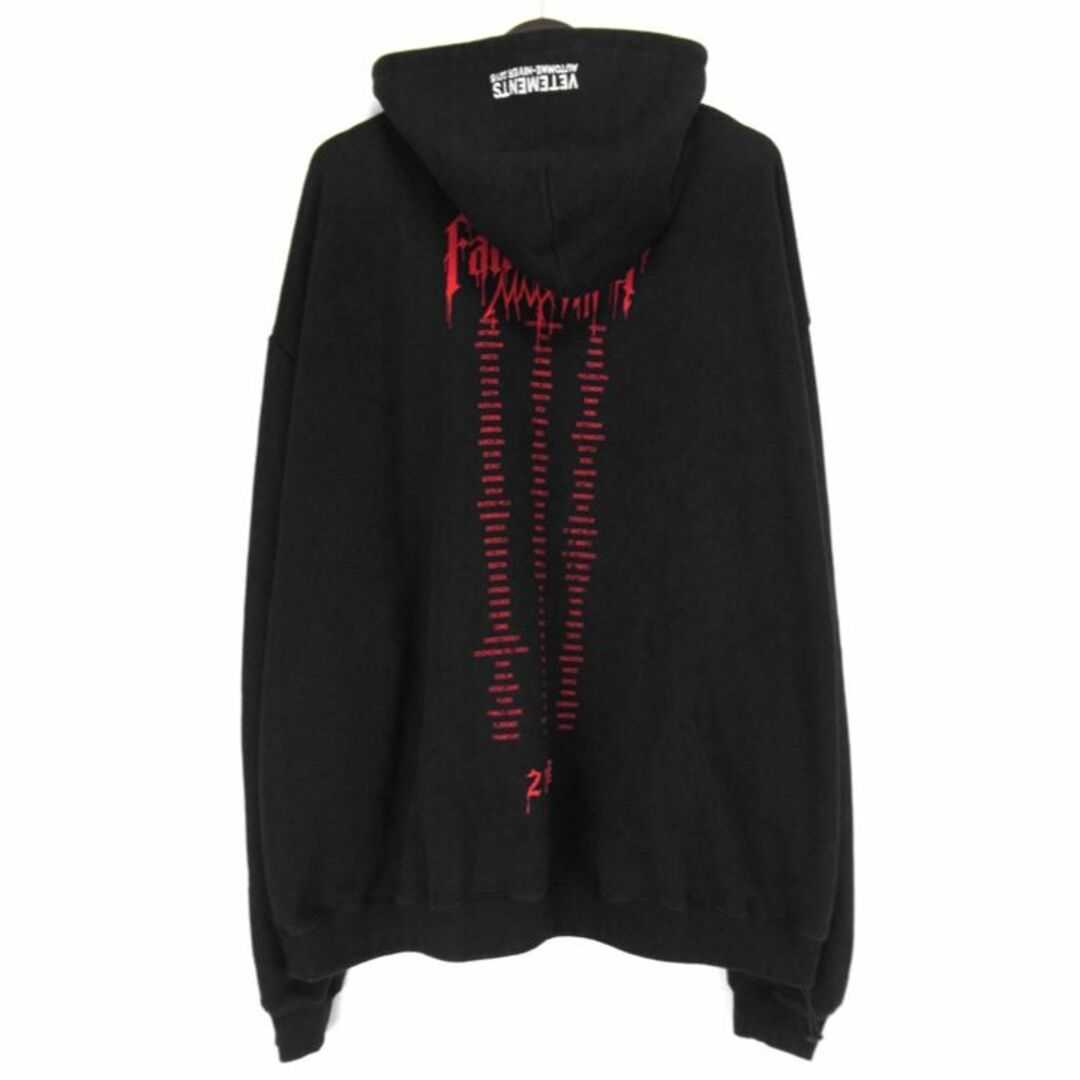 VETEMENTS 17A/W トリコロールロゴビッグサイズスウェットパーカー