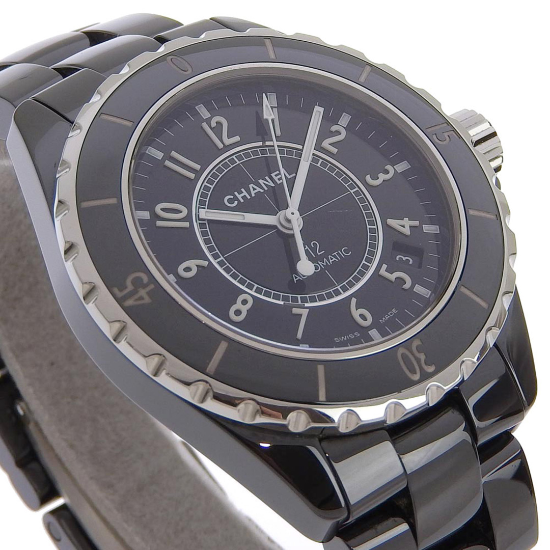 【CHANEL】シャネル J12 デイト H0685 セラミック 黒 自動巻き メンズ 黒文字盤 腕時計
