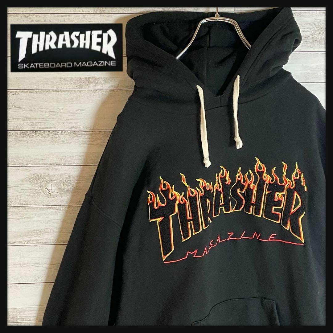 THRASHER - 【フレイムロゴ】スラッシャー パーカー かっこいい 人気 ...