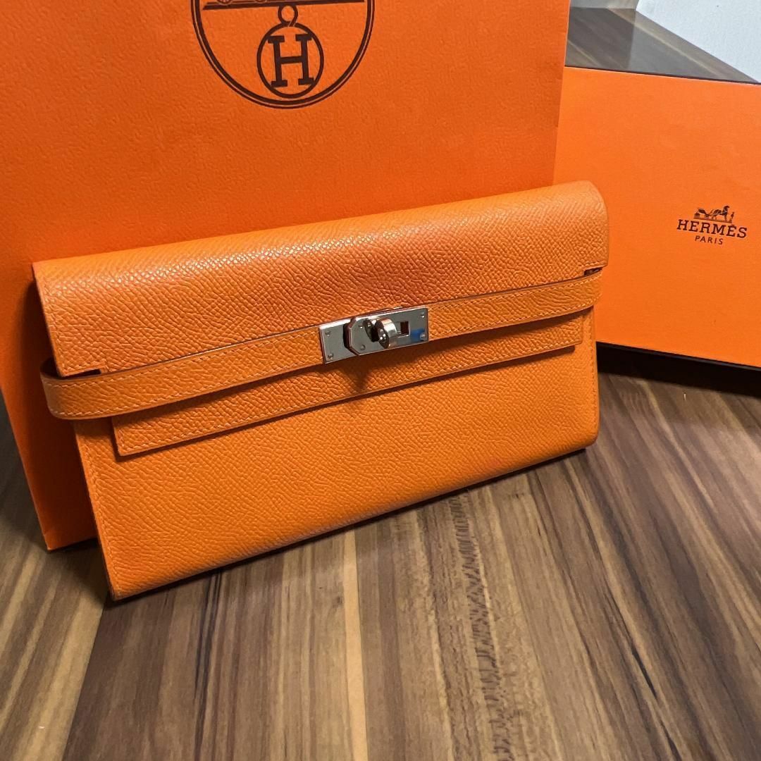 Hermes - ⭐️極美品⭐️HERMES エルメス 財布 ケリーウォレット ▢K ...