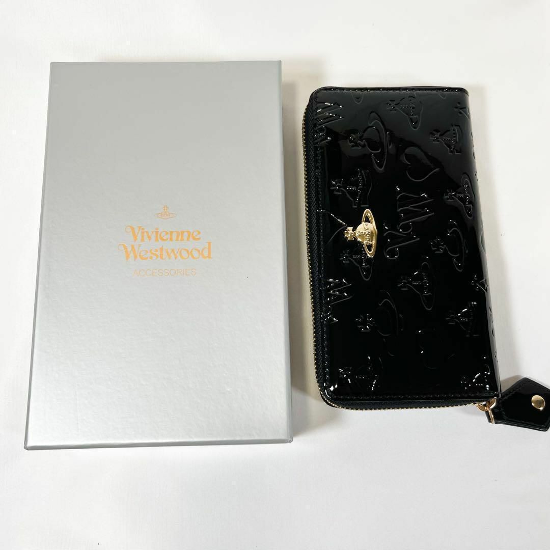 Vivienne Westwood(ヴィヴィアンウエストウッド)の☆箱あり超美品☆ヴィヴィアンウエストウッド 長財布 エナメル レディースのファッション小物(財布)の商品写真