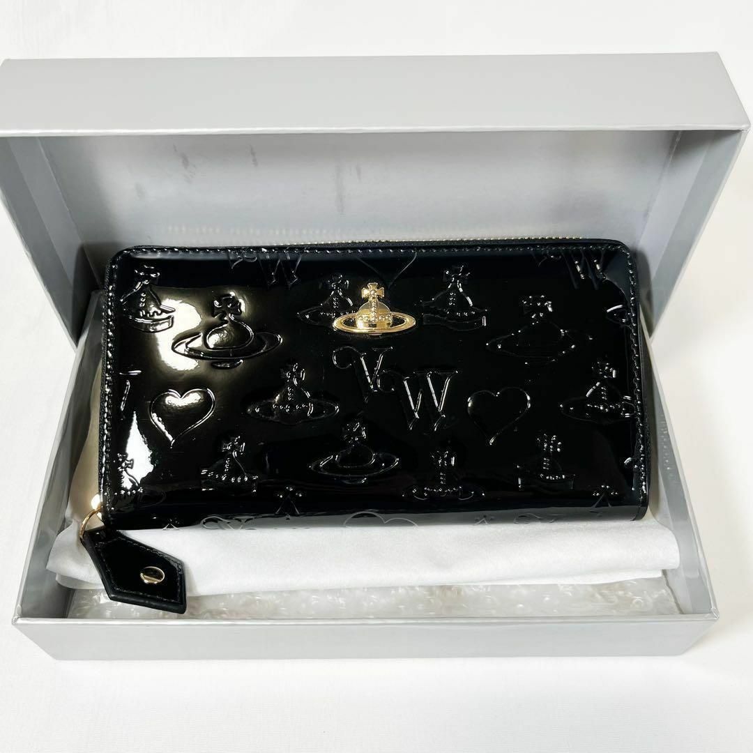 Vivienne Westwood(ヴィヴィアンウエストウッド)の☆箱あり超美品☆ヴィヴィアンウエストウッド 長財布 エナメル レディースのファッション小物(財布)の商品写真