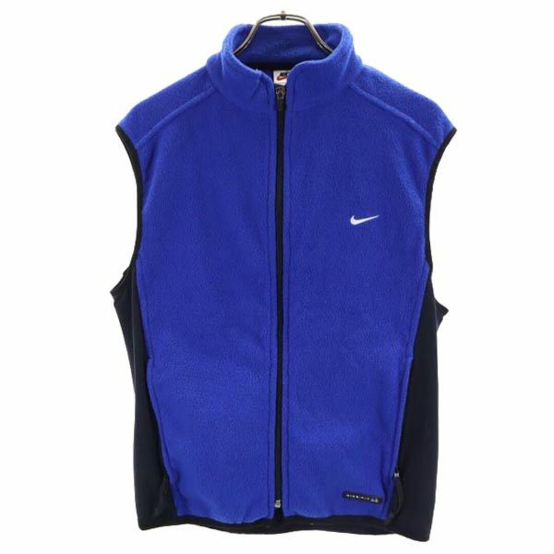ナイキ 90s 00s オールド 白タグ ジップアップ フリース ベスト M ブルー系 NIKE ロゴ メンズ 【中古】 【230927】 | フリマアプリ ラクマ