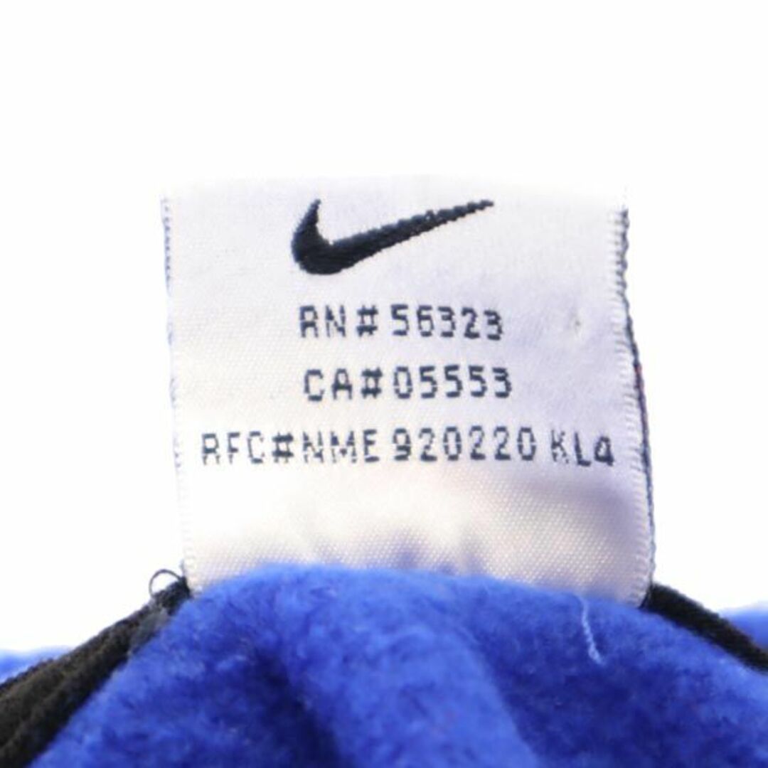 ナイキ 90s 00s オールド 白タグ ジップアップ フリース ベスト M ブルー系 NIKE ロゴ メンズ 【中古】 【230927】
