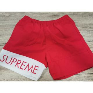 シュプリーム(Supreme)の16SS Supreme Banner Water Short Red Sサイズ(ショートパンツ)