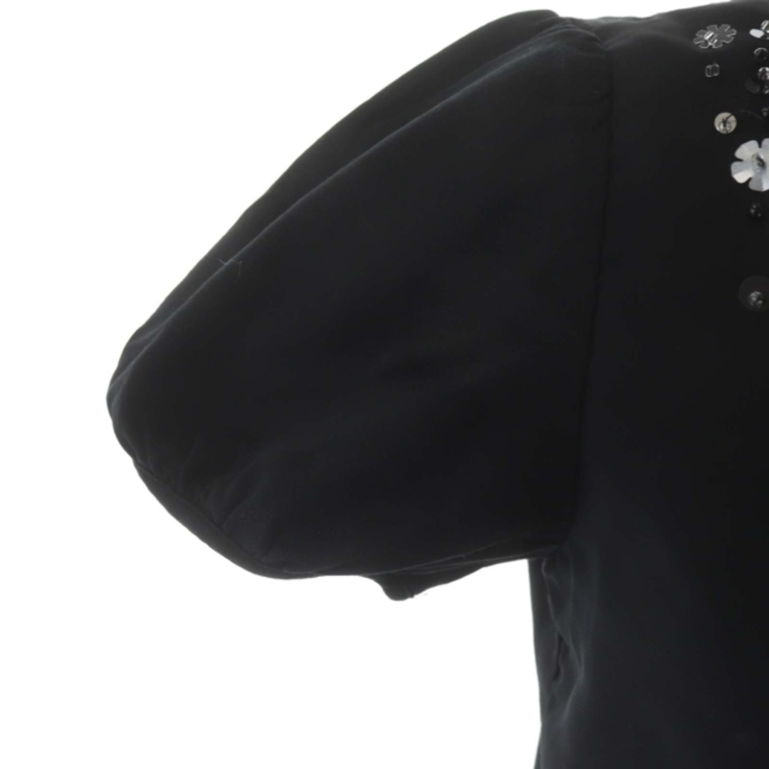 TO BE CHIC(トゥービーシック)のトゥービーシック ビジューチュニック カットソー 半袖 パフスリーブ 1 黒 レディースのトップス(チュニック)の商品写真