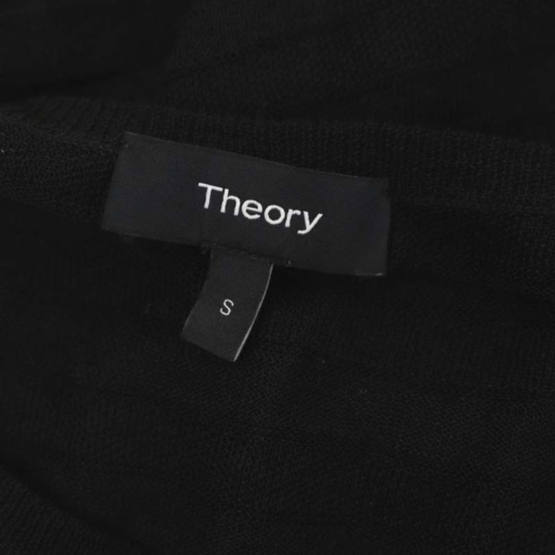 theory(セオリー)のセオリー TRINELLA ニット カットソー リネン ボーダー 長袖 S 黒 レディースのトップス(ニット/セーター)の商品写真