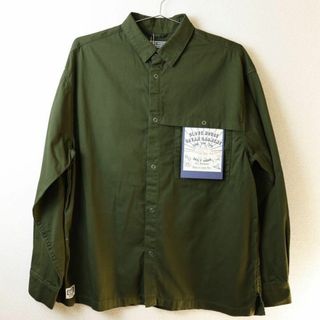 『新品』ツイルアクティブシャツ【カーキM】(シャツ)