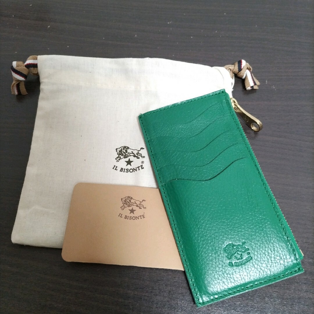 IL BISONTE - 新品 イルビゾンテ 本革 レザー ウォレット カードケース