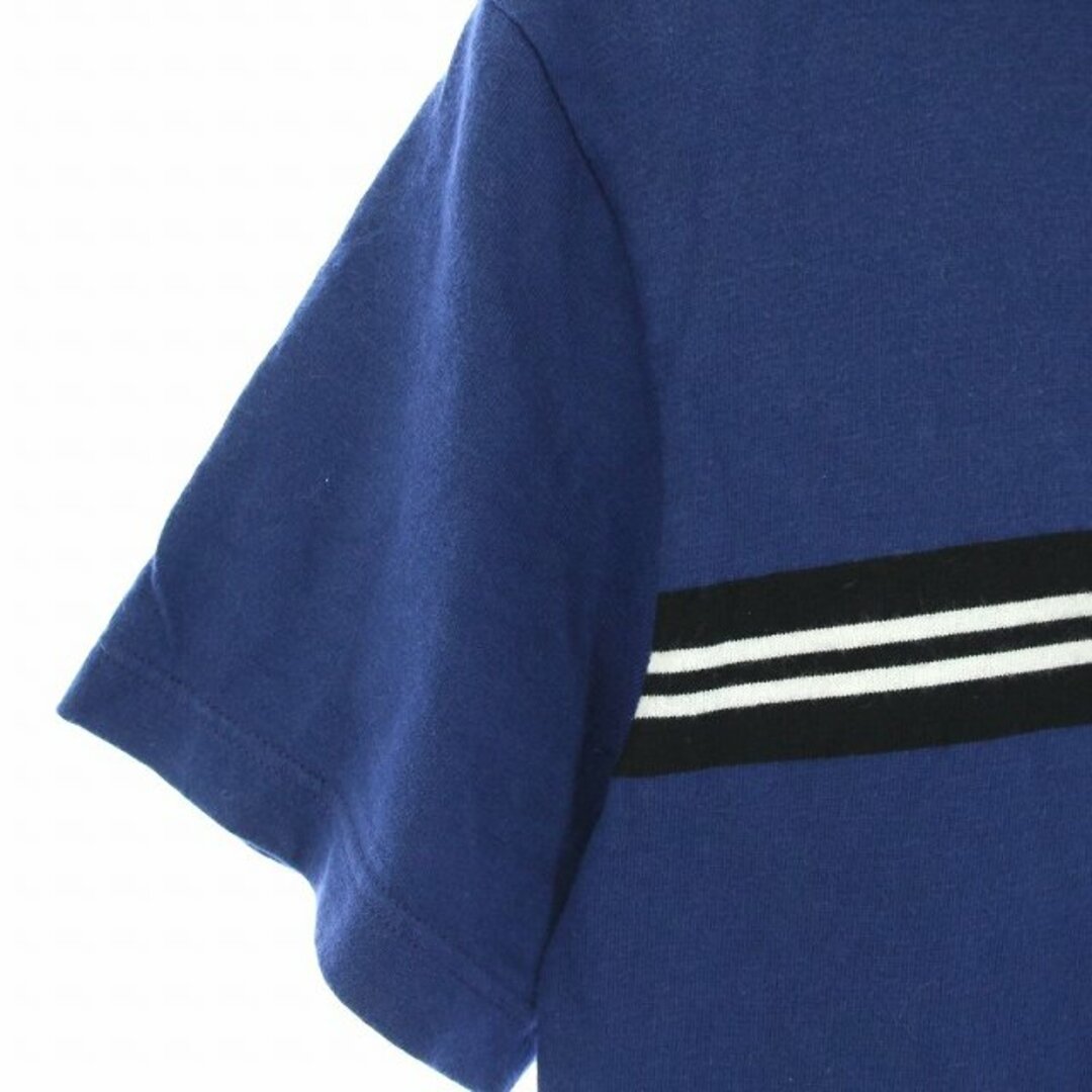 LACOSTE(ラコステ)のラコステ Tシャツ カットソー ドッキング ボーダー ライン 半袖 FR3 青 メンズのトップス(Tシャツ/カットソー(半袖/袖なし))の商品写真