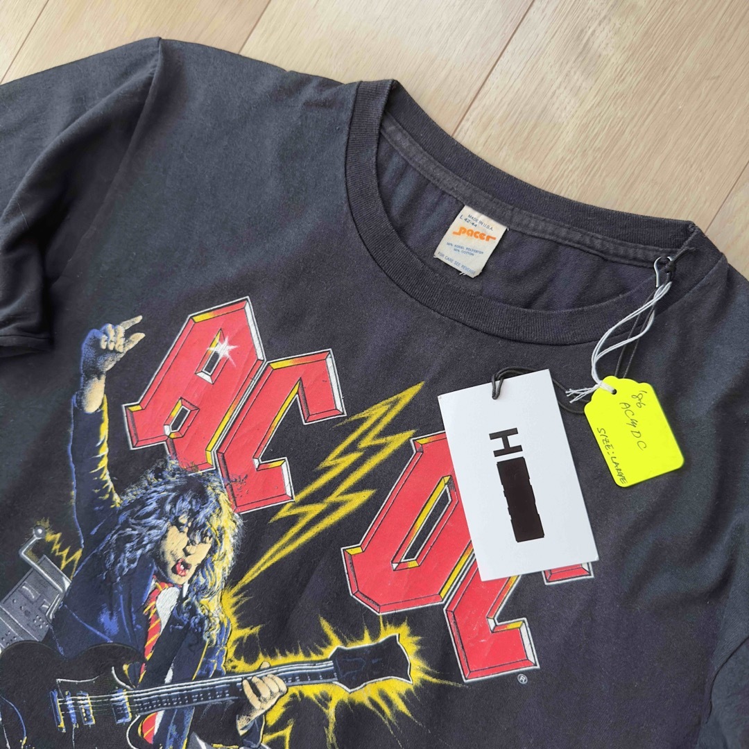 AC/DC   80s  ヴィンテージTシャツ/カットソー(半袖/袖なし)