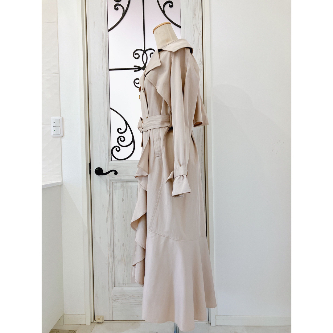 Her lip to - Herlipto Gabardine Ruffled Trench Coatの通販 by
