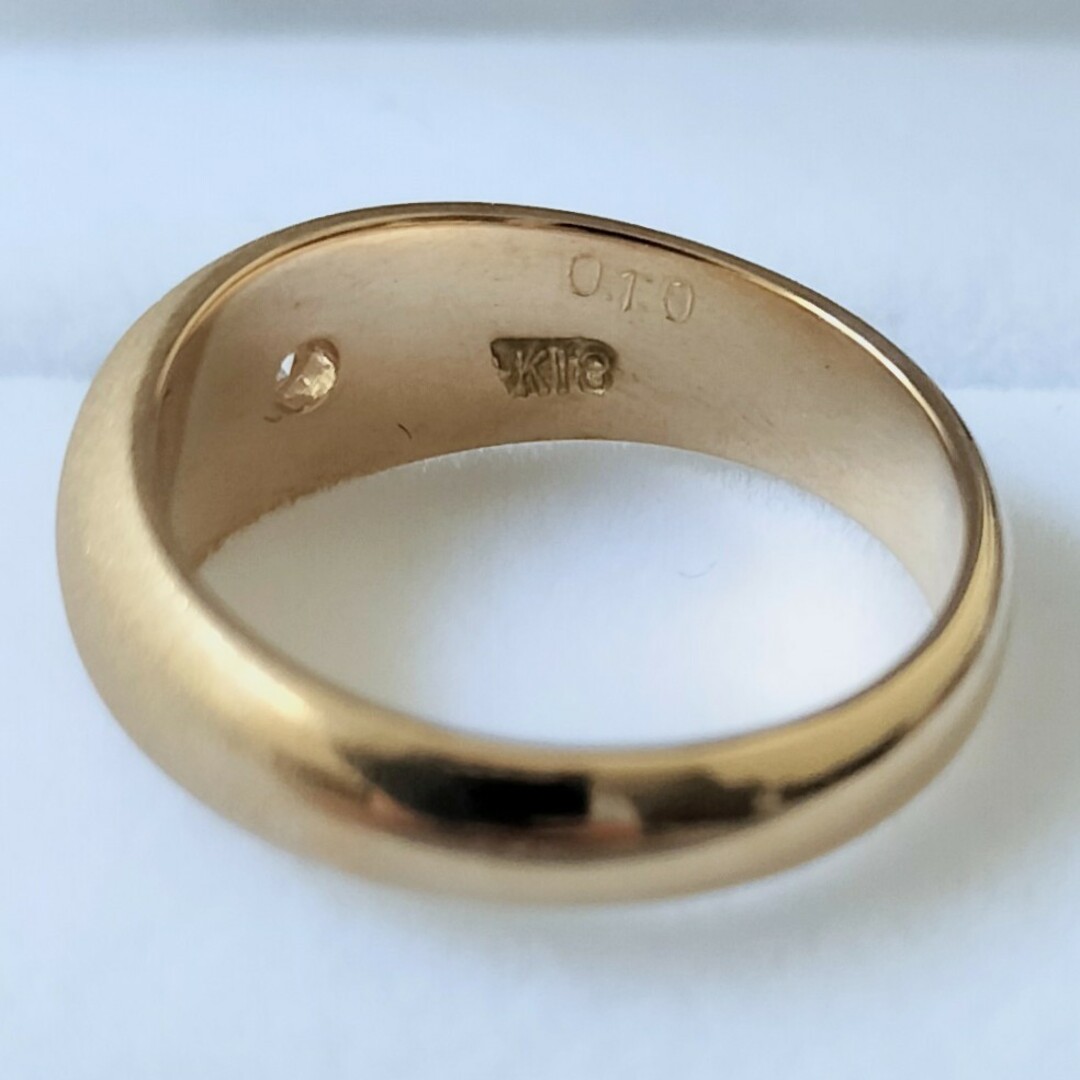 K18刻印　指輪　リング　アンティーク　10.5号　総重量:約3.8g パープル材質ゴールド