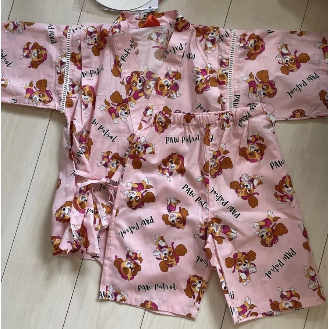 パウパトロール　スカイ　甚平　110 キッズ/ベビー/マタニティのキッズ服女の子用(90cm~)(甚平/浴衣)の商品写真