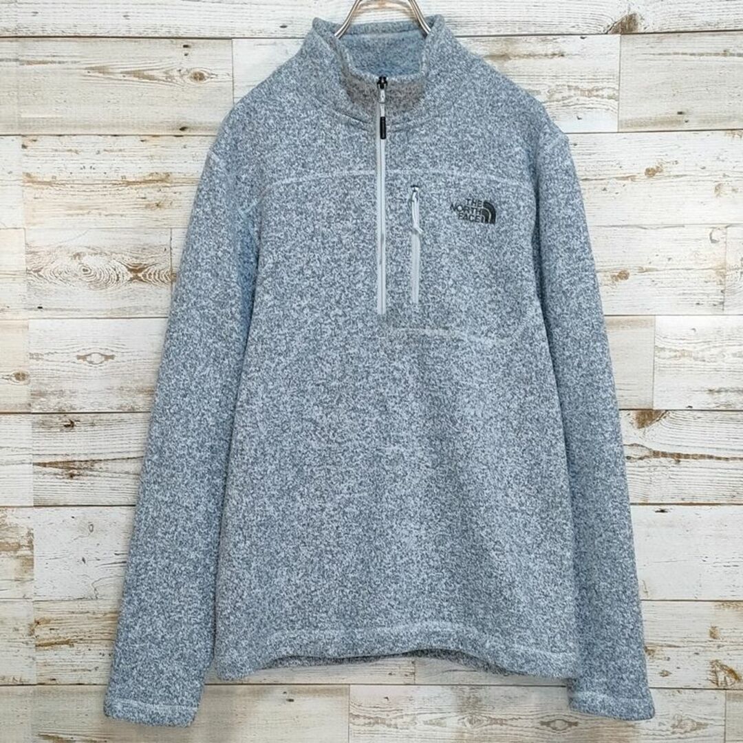 THE NORTH FACE - 【G70】USA規格ノースフェイス 刺繍ロゴハーフジップ ...