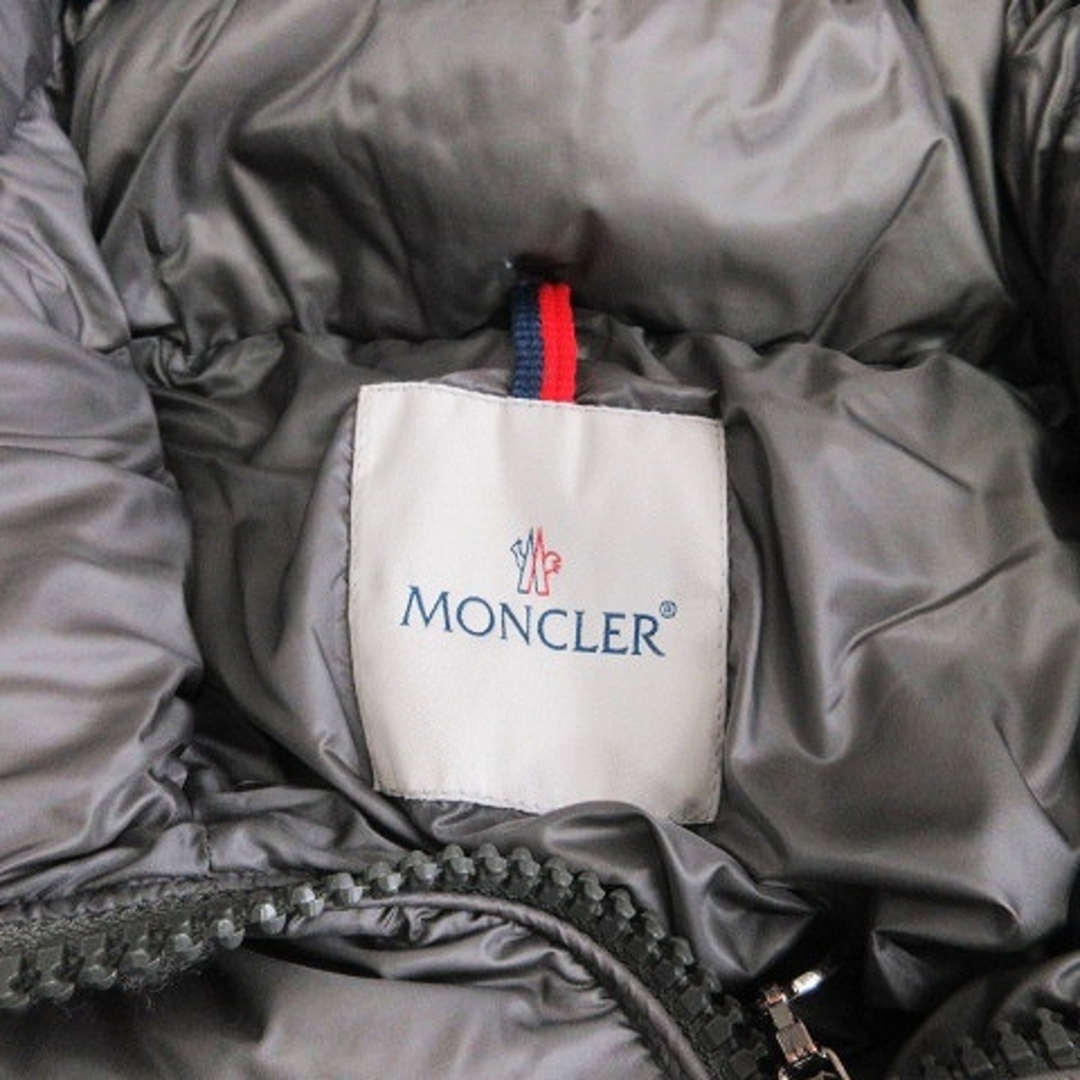 MONCLER(モンクレール)のモンクレール ダウンジャケット ニット切り替え ジップアップ ナイロン 灰色 0 レディースのジャケット/アウター(ダウンジャケット)の商品写真