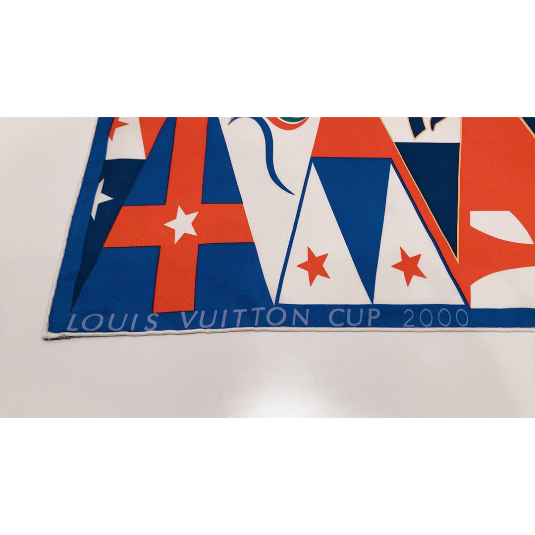 LOUIS VUITTON CUP 大判シルクスカーフ 新品 希少 ケース付き-
