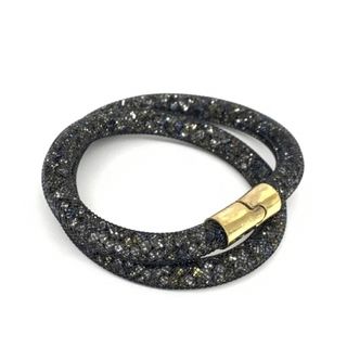 スワロフスキー(SWAROVSKI)のswarovski stardust black double ブレスレット(ブレスレット/バングル)