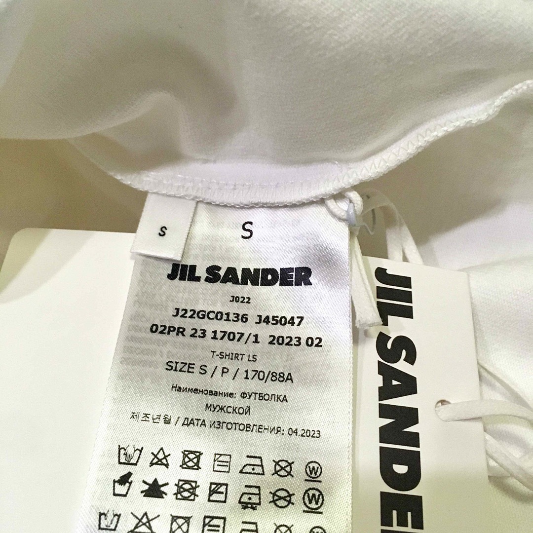 S 新品正規品 Jil Sander 23FW ロングスリーブ Tシャツ ロンT - T
