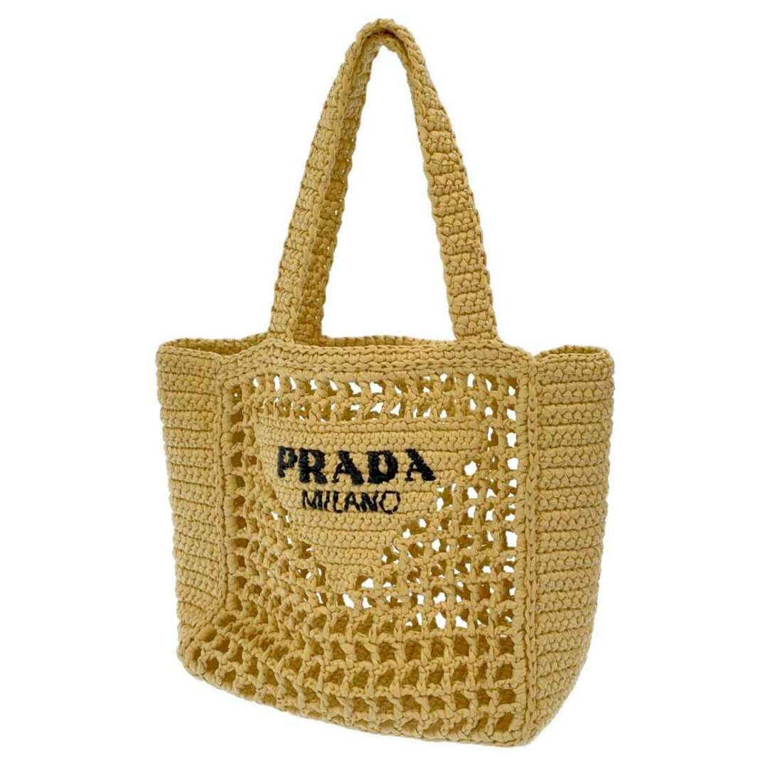 PRADA プラダ カゴバッグ ラフィア クロシェ