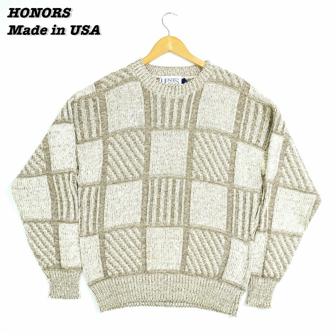 ニット/セーターHONORS Cotton Sweater USA L SWT2344